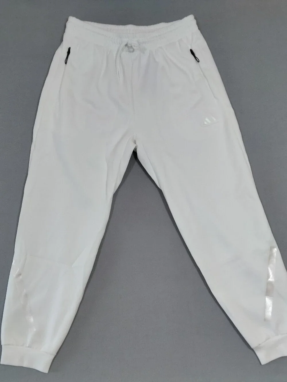 Adidas Z.N.E Jogger Pants Mens Large Tall White Drawstring Running Training NWT